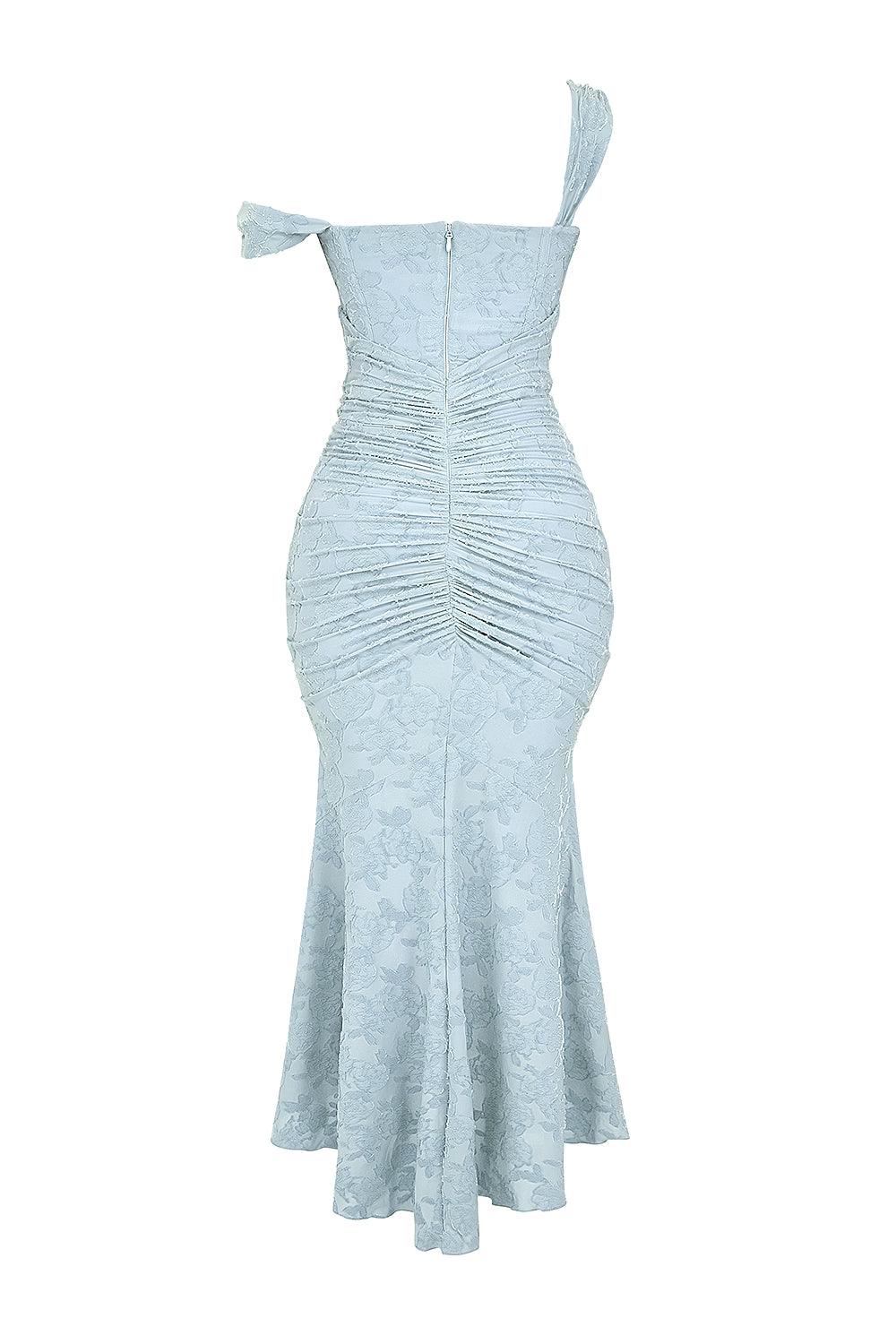Blue bell floral maxi dress
