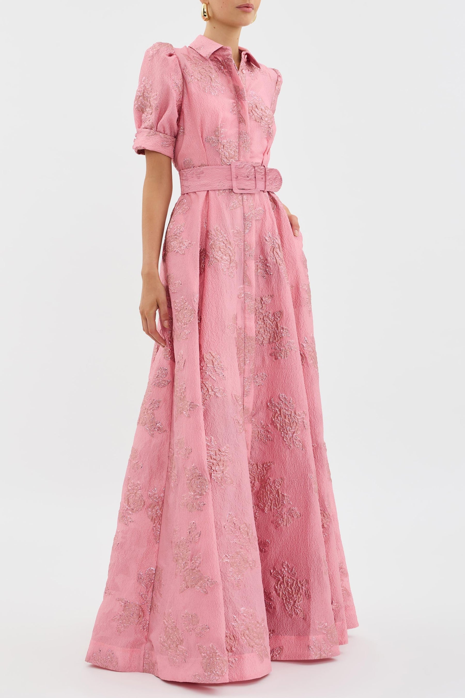 Anabella - Dress with Short Puff Sleeves