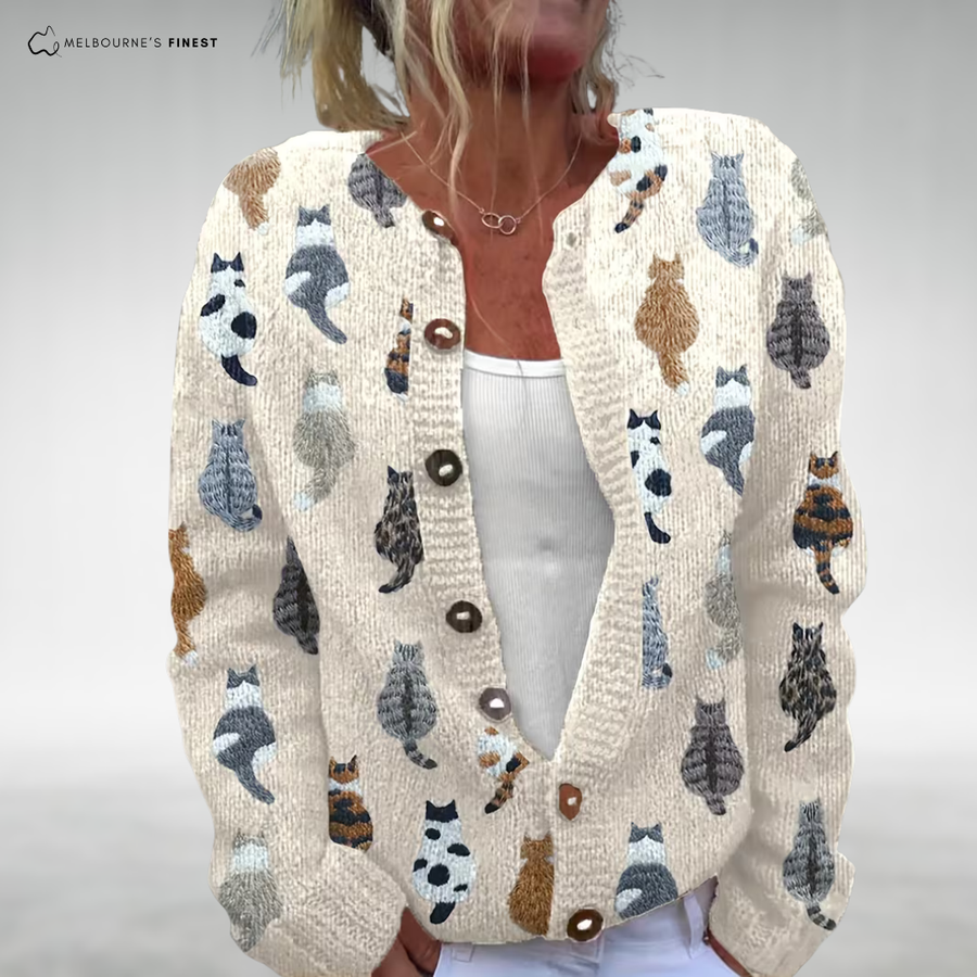 Jill™ Relaxed Cat Knit Jacket