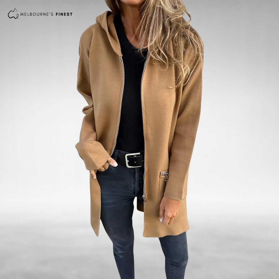 Alexa™ Zip-Up Hooded Cardigan