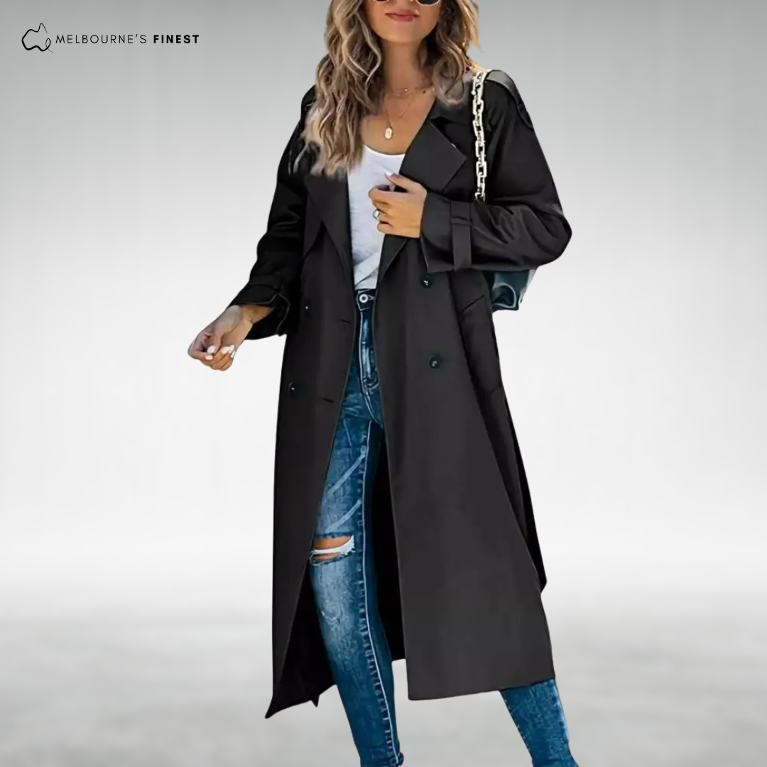 Celeste™ Classic Long Trench Coat