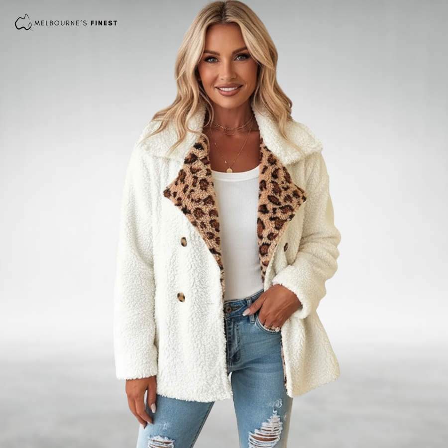Lori™ Cozy Leopard Teddy Coat