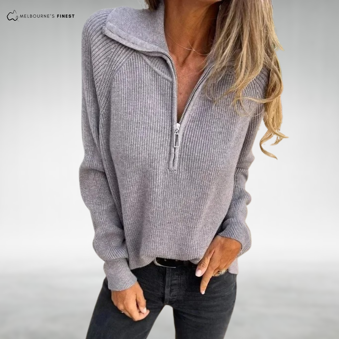 Lilia™ Timeless Knit Half-Zip Sweater