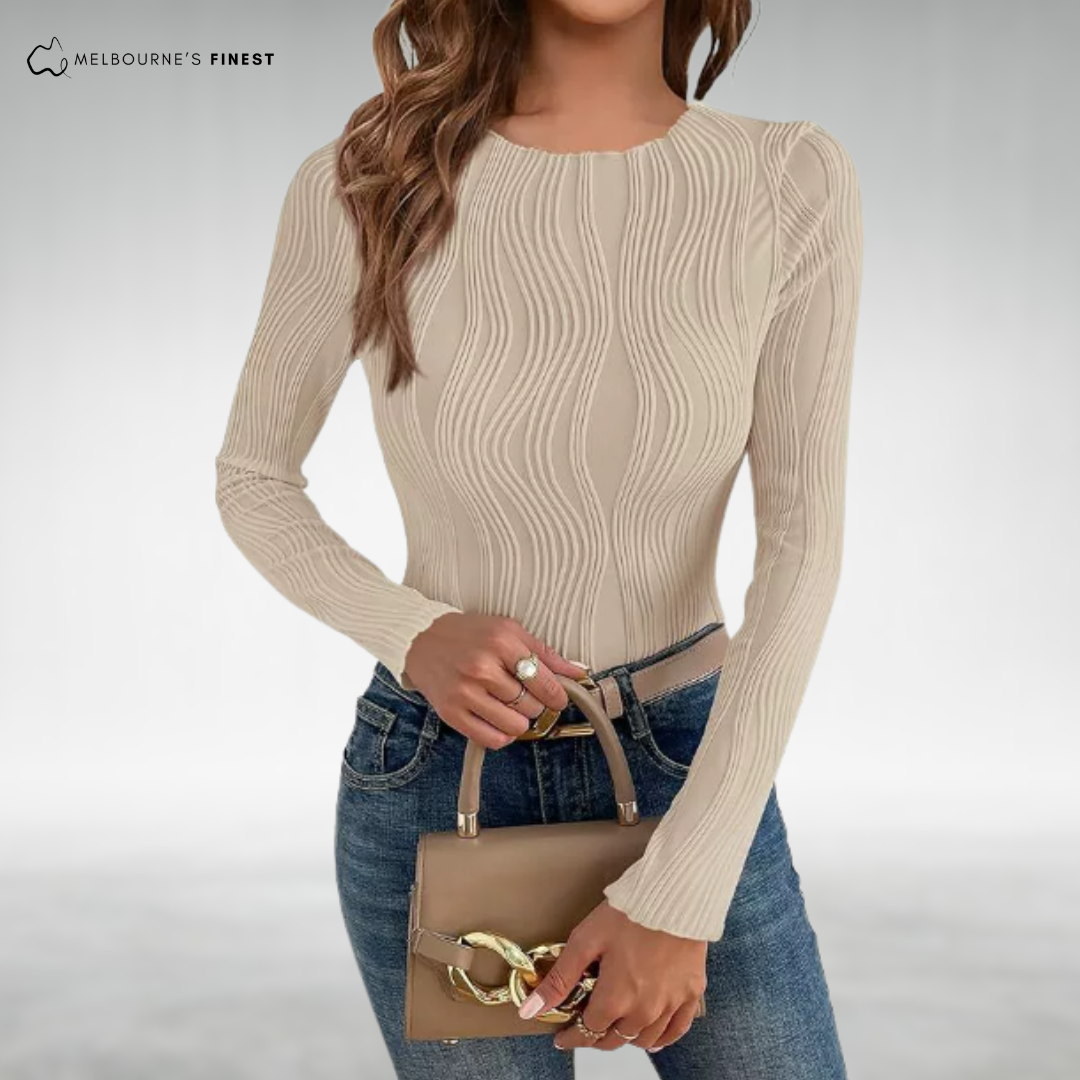 Celeste™ Textured Long Sleeve Jumper