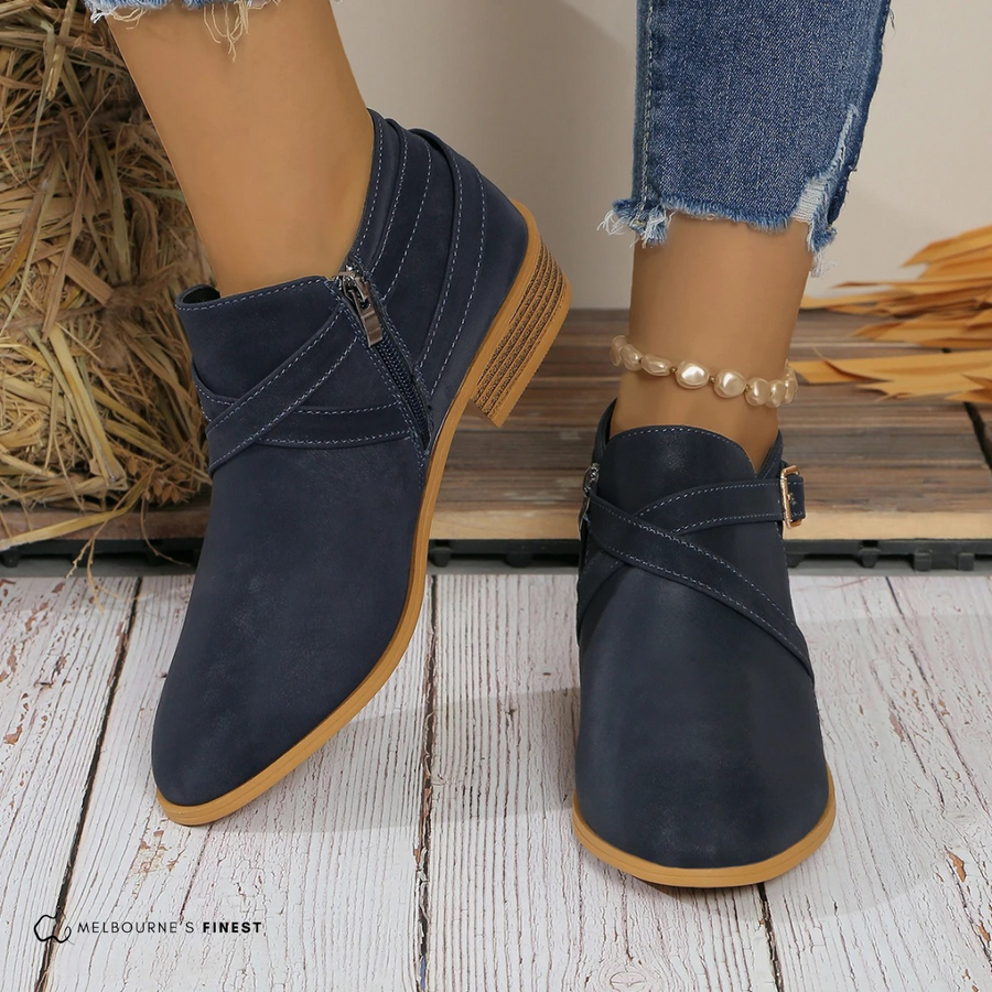 Lesa™ Orthopedic Zip-Up Ankle Boots