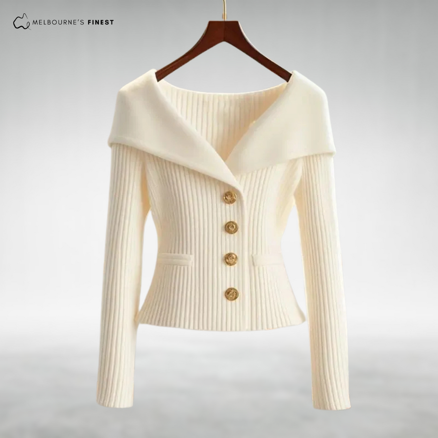 Vicki™ Elegant Button-Up Knit Cardigan