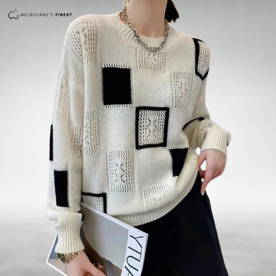 Freyda™ Chic Patterned Knit Jumper
