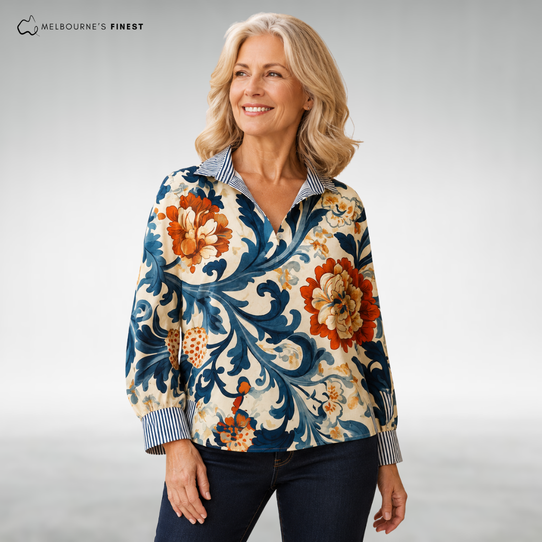 Bonnie™ Elegant Floral Blouse