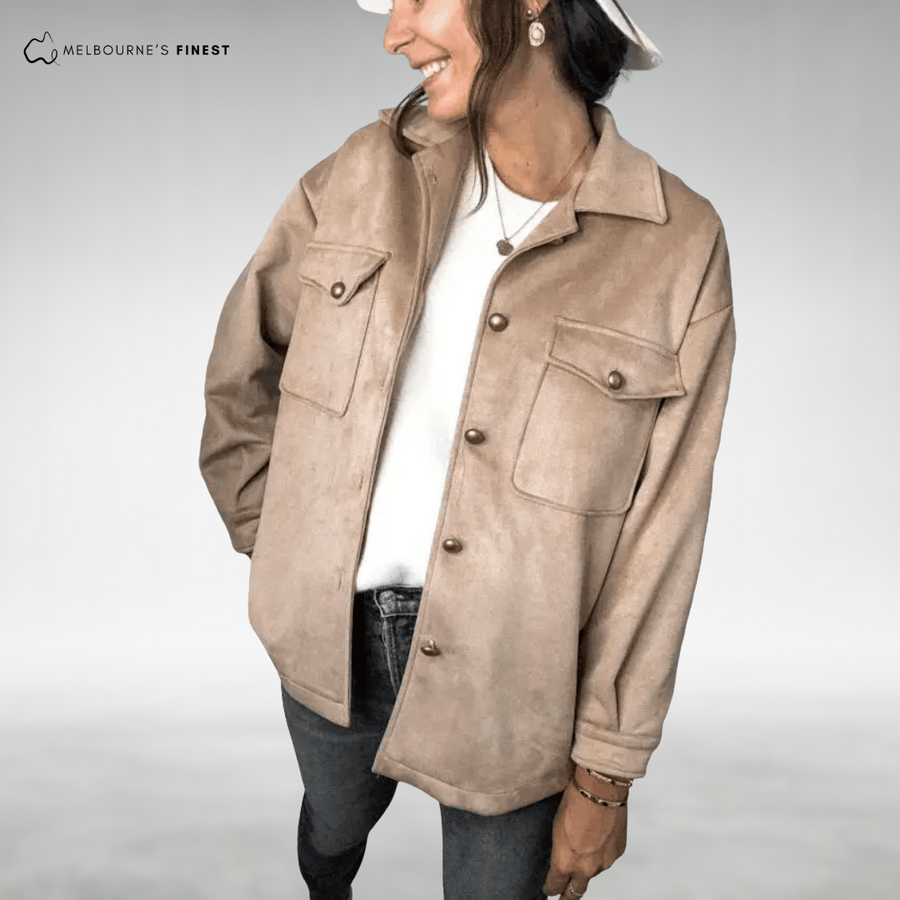Alicia™ Elegant Button-Up Jacket