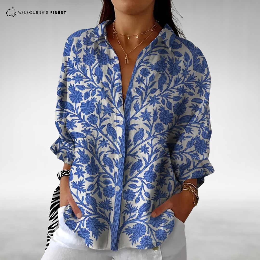 Debra™ Floral Button Blouse