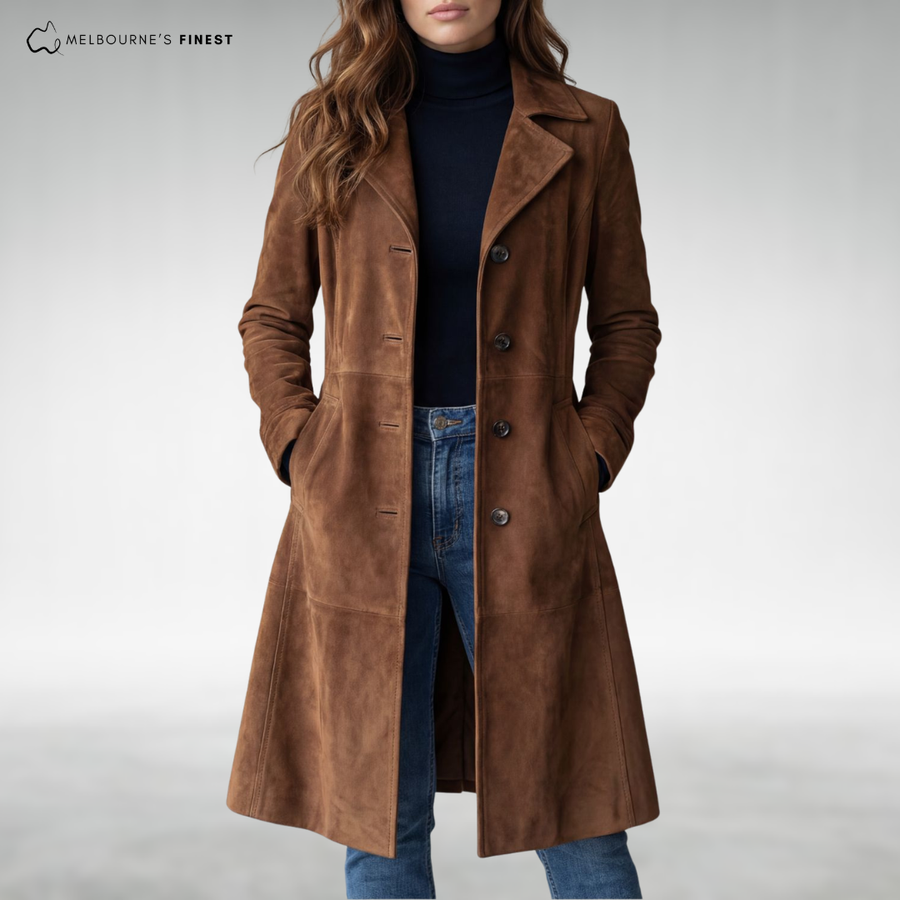 Talia™ Suede Longline Coat