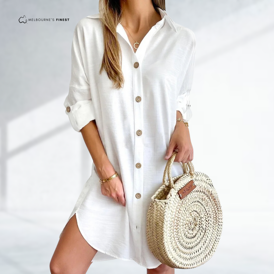 Erika™ Elegant Shirt Dress