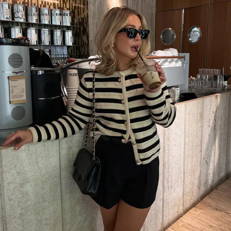Aimee™ Striped Cardigan